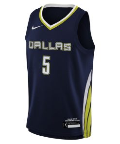 Alternative view of Paige Bueckers Dallas Wings Nike Youth 2025 WNBA Draft Explorer Edition Victory Player Jersey - Navy