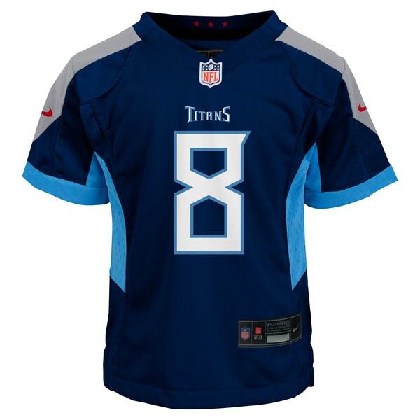Will Levis Tennessee Titans Nike Toddler Game Jersey - Navy/Light Blue - Image 3