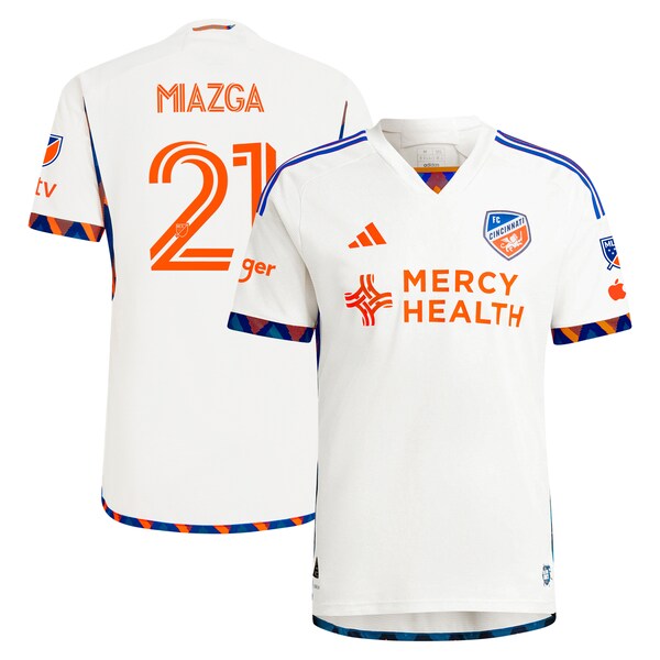 Matt Miazga FC Cincinnati adidas 2024 The Canvas Kit Authentic Player Jersey - White - Image 2