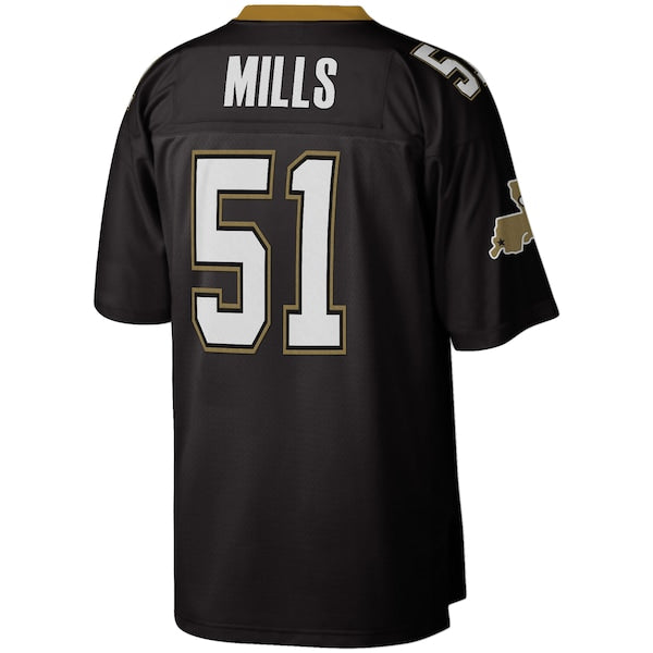 Sam Mills New Orleans Saints Legacy Replica Jersey - Black - Image 3