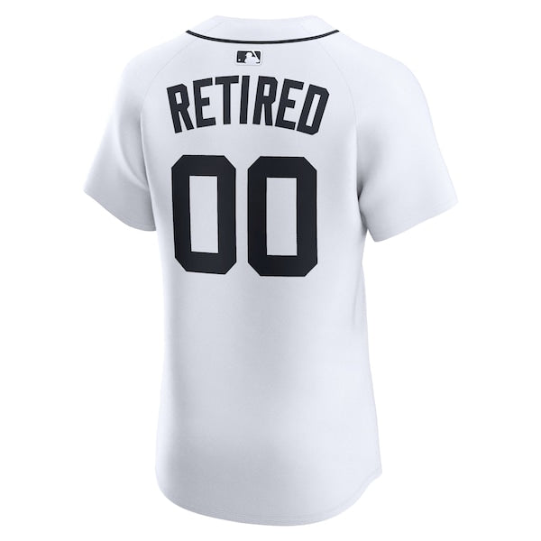 Detroit Tigers Nike Home Elite Pick-A-Player Retired Roster Jersey - White - Image 3