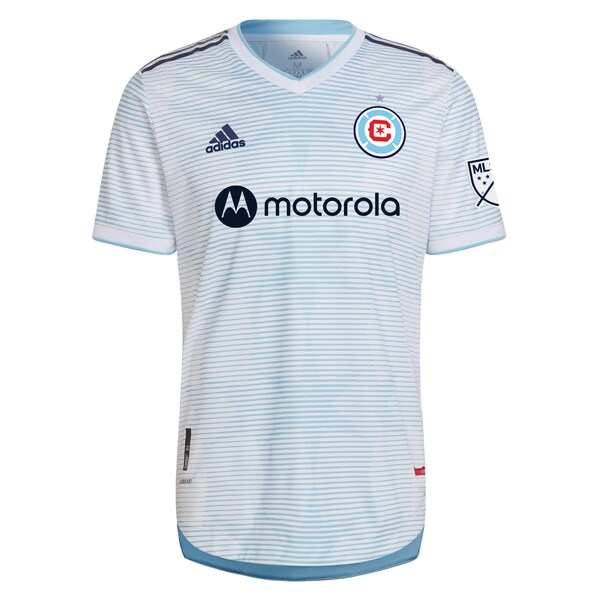 Kacper Przybylko Chicago Fire adidas 2022 Lakefront Kit Authentic Player Jersey - White - Image 2