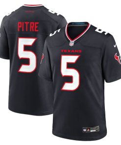 Alternative view of Jalen Pitre Houston Texans Nike Game Jersey - Navy