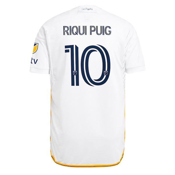 Riqui Puig LA Galaxy adidas 2024 Angeleno Kit Authentic Player Jersey - White/Green - Image 5