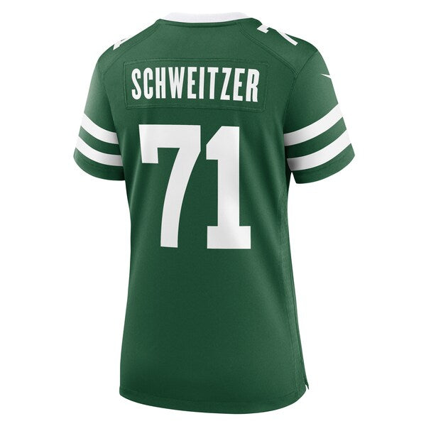 Wes Schweitzer New York Jets Nike Women's Team Game Jersey - Legacy Green - Image 3