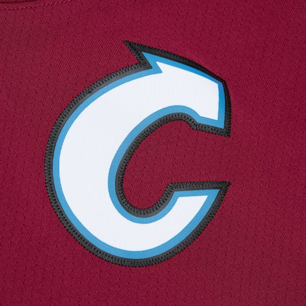 Joe Sakic Colorado Avalanche 2001/02 Blue Line Alternate Player Jersey - Burgundy - Image 5