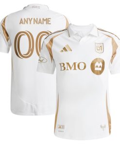 LAFC adidas 2025 Secondary Authentic Custom Jersey - White