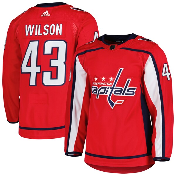 Tom Wilson Washington Capitals adidas Primegreen Authentic Player Jersey - Red/Navy
