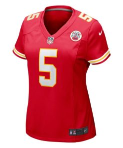 Alternative view of Tommy Townsend Kansas City Chiefs Nike Women's Game Jersey - Red