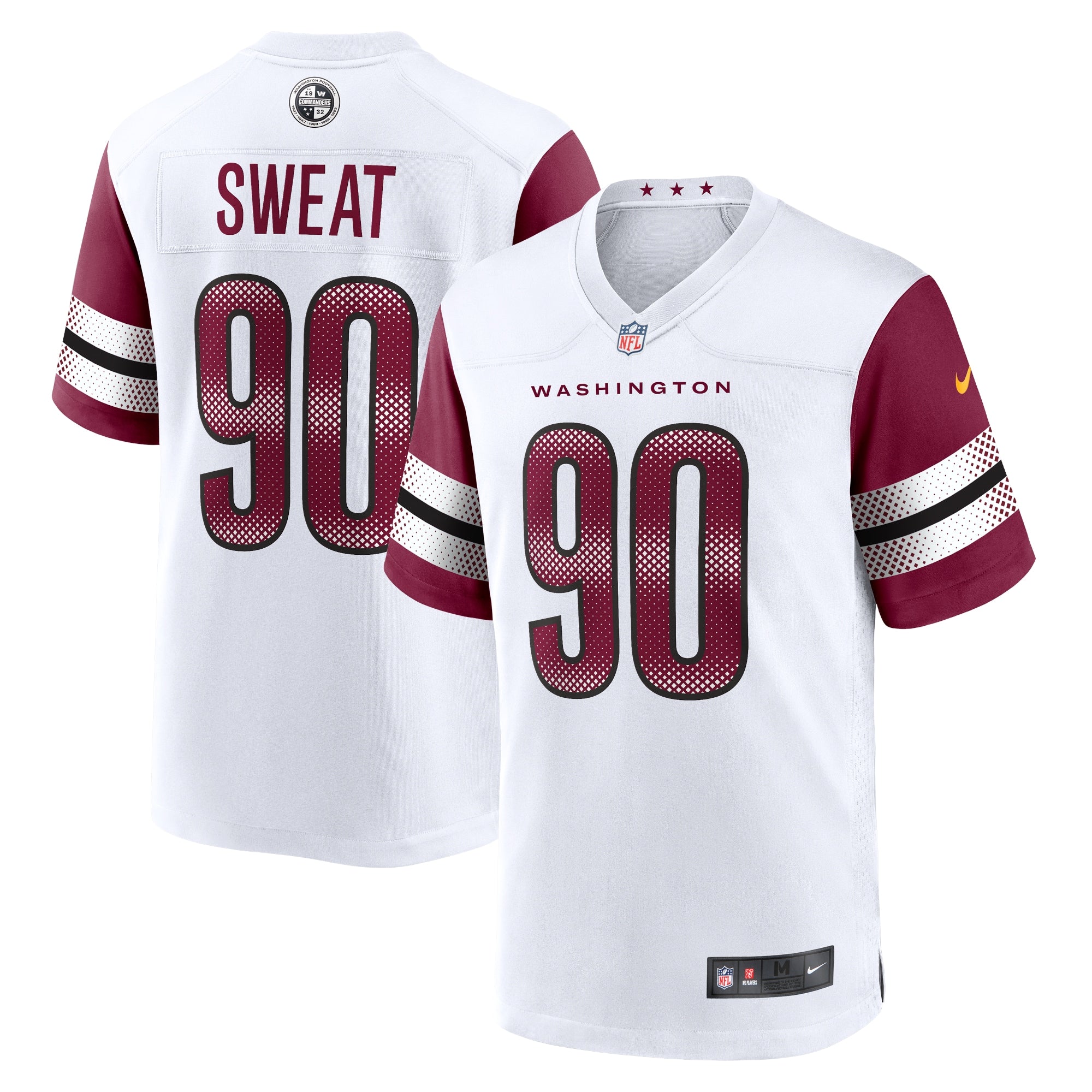 Montez Sweat Washington Commanders Nike Alternate Game Player Jersey - Black/White - Image 3