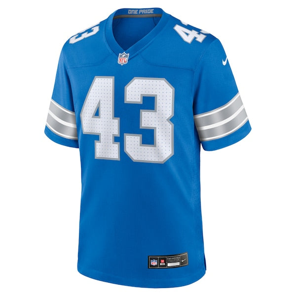 Jake Bates Detroit Lions Nike Team Game Jersey - Blue - Image 2