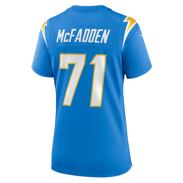 Jordan McFadden Los Angeles Chargers Nike Women's Team Game Jersey - Powder Blue - Image 3