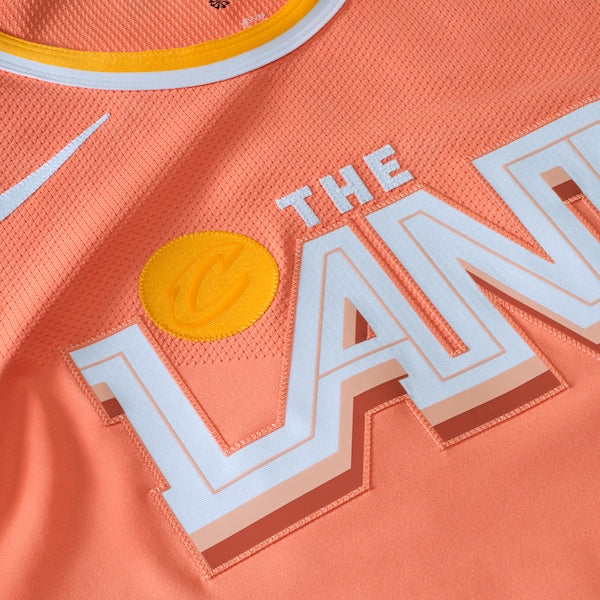 Donovan Mitchell Cleveland Cavaliers Nike Unisex 2025/26 Authentic Jersey - City Edition - Orange - Image 4