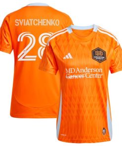 Erik Sviatchenko Houston Dynamo FC adidas Women's 2025 Season 20 Replica Player Jersey - Orange