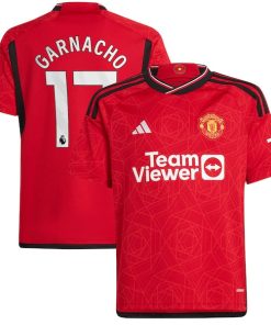 Alejandro Garnacho Manchester United adidas Youth 2023/24 Home Replica Player Jersey?¨C Red