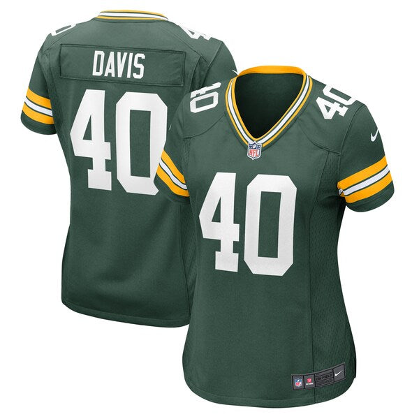 LJ Davis Green Bay Packers Nike Women's Game Jersey - Green