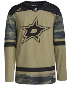 Alternative view of Dallas Stars adidas Military Appreciation Team Authentic Practice Jersey - Camo