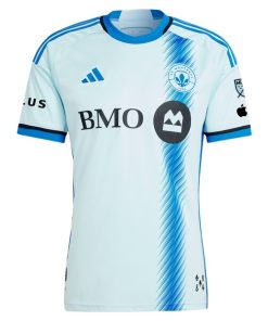 Alternative view of Samuel Piette CF Montreal adidas 2024 La Main Authentic Player Jersey?¨C Light Blue