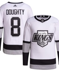 Drew Doughty Los Angeles Kings adidas Alternate Primegreen Authentic Player Jersey - White