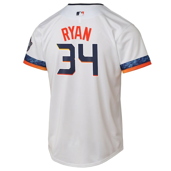 Nolan Ryan Houston Astros Nike Youth 2025 City Connect Limited Player Jersey - White - Image 3