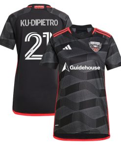 Theodore Ku-Dipietro D.C. United adidas Women's 2024 The Icon Kit Replica Player Jersey?¨C Black
