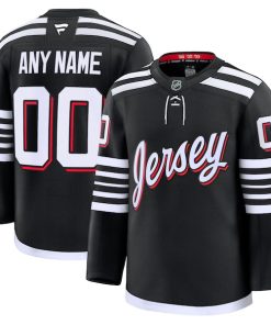 New Jersey Devils  Alternate Premium Custom Jersey - Black/Red/White