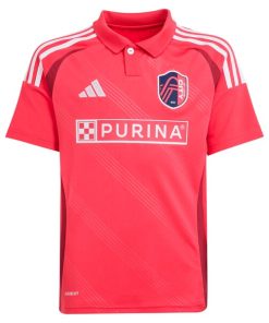 Alternative view of Marcel Hartel St. Louis City SC adidas Youth 2025 Forever CITY Red Replica Player Jersey - Red