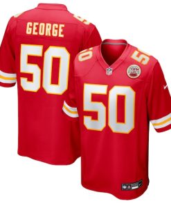 Brandon George Kansas City Chiefs Nike Team Game Jersey -  Red