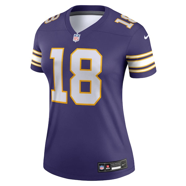 Justin Jefferson Minnesota Vikings Nike Women's Alternate Legend Jersey - Purple - Image 2