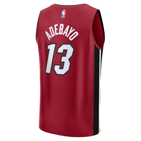 Bam Adebayo Miami Heat Fast Break Replica Player Jersey - Statement Edition - Red - Image 3