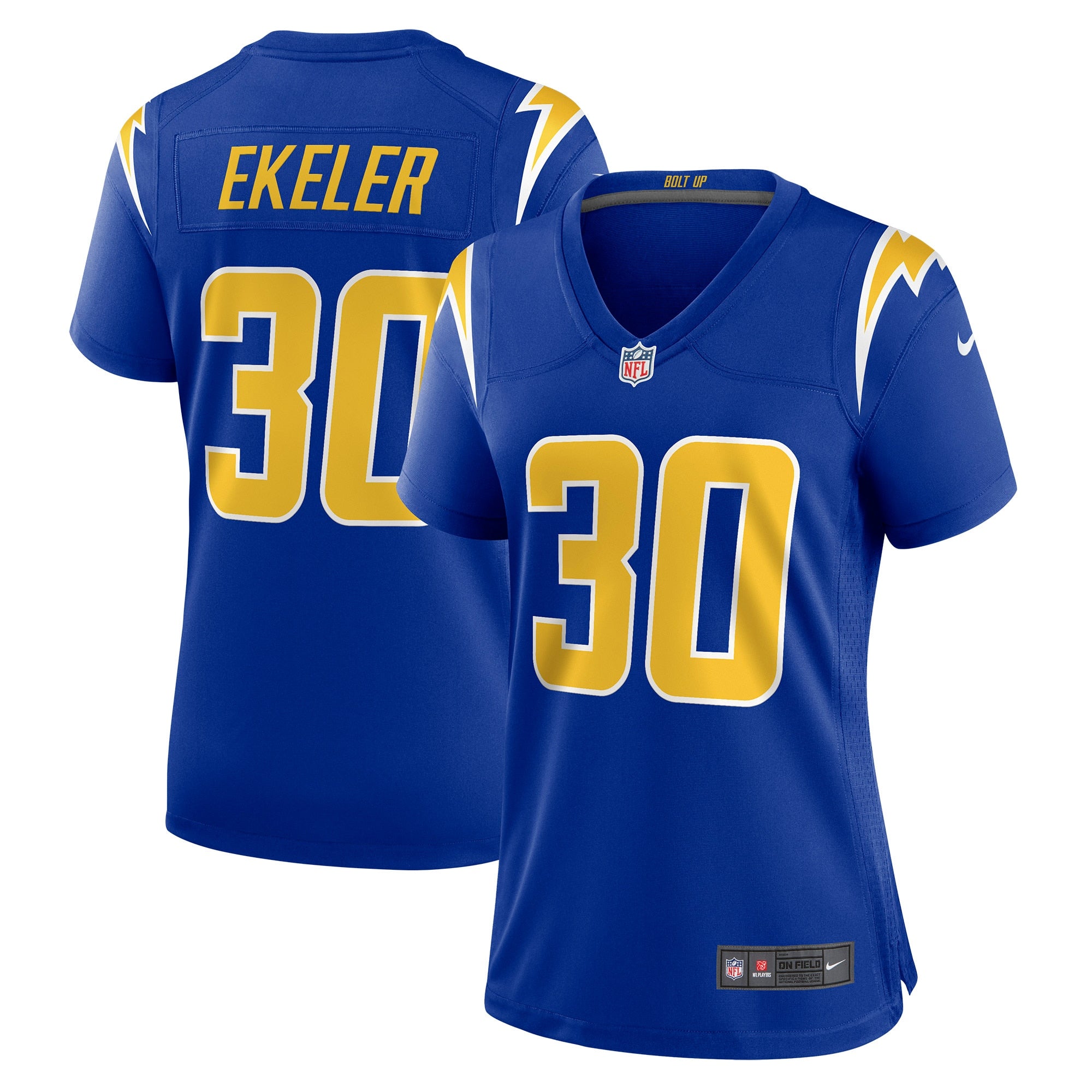 Austin Ekeler Los Angeles Chargers Nike Women's Game Jersey - Navy/Royal/White - Image 5
