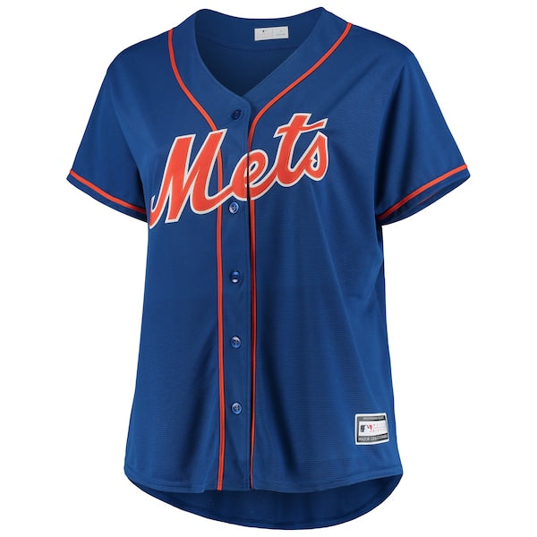 New York Mets Women's Plus Size Alternate Replica Team Jersey - Royal - Image 2