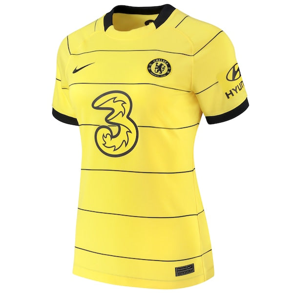 Romelu Lukaku Chelsea Nike Women's 2021/22 Away Replica Player Jersey - Yellow - Image 2