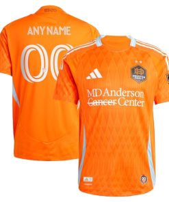 Houston Dynamo FC adidas 2025 Season 20 Authentic Custom Jersey - Orange