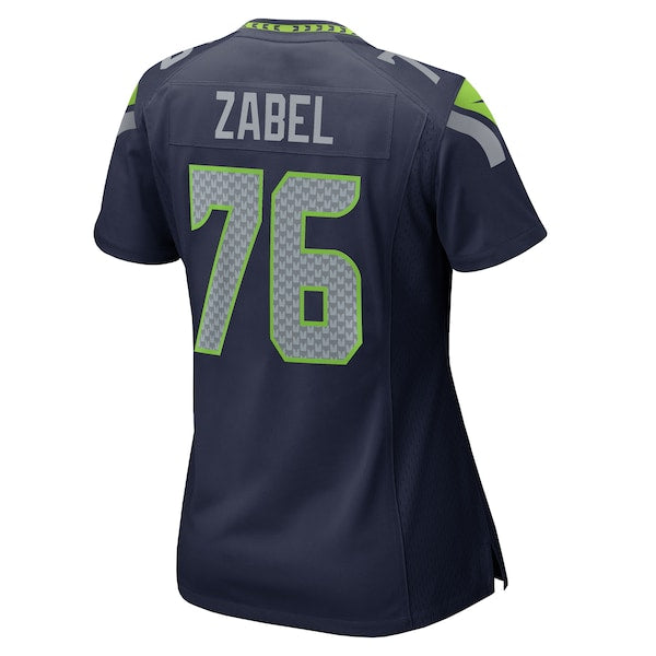 Grey Zabel Seattle Seahawks Nike Women's Team Game Jersey - College Navy - Image 3