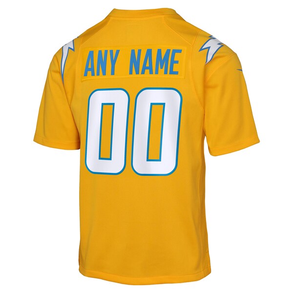 Los Angeles Chargers Nike Youth Alternate Charger Power Game Custom Jersey - Gold/Navy - Image 4