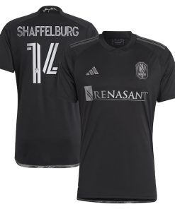 Jacob Shaffelburg Nashville SC adidas 2024 Man In Black Kit Replica Player Jersey - Black