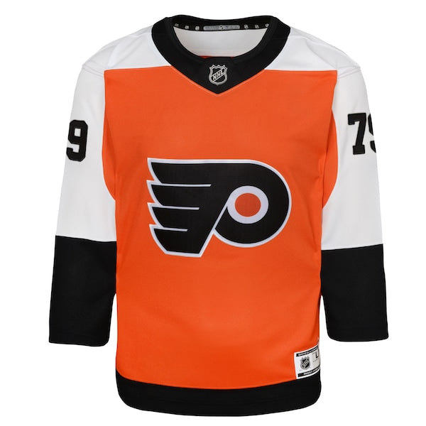 Carter Hart Philadelphia Flyers Youth Home Premier Player Jersey - Burnt Orange - Image 2