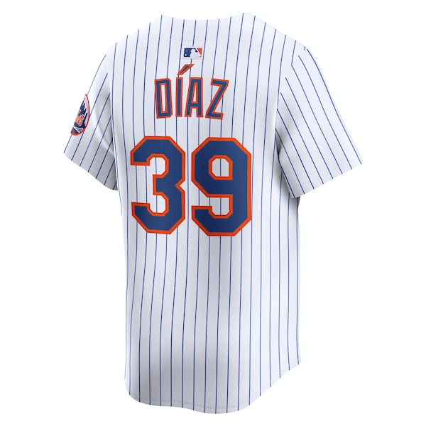 Edwin Diaz New York Mets Nike Home Limited Player Jersey - White - Image 3