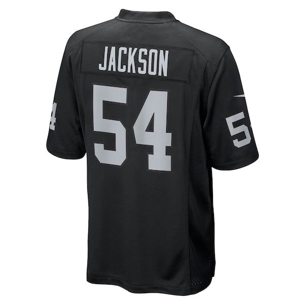 Brennan Jackson Las Vegas Raiders Nike Team Game Jersey - Black - Image 3