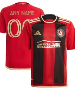 Atlanta United FC adidas Youth 2024 The 17s' Kit Replica Custom Jersey - Black
