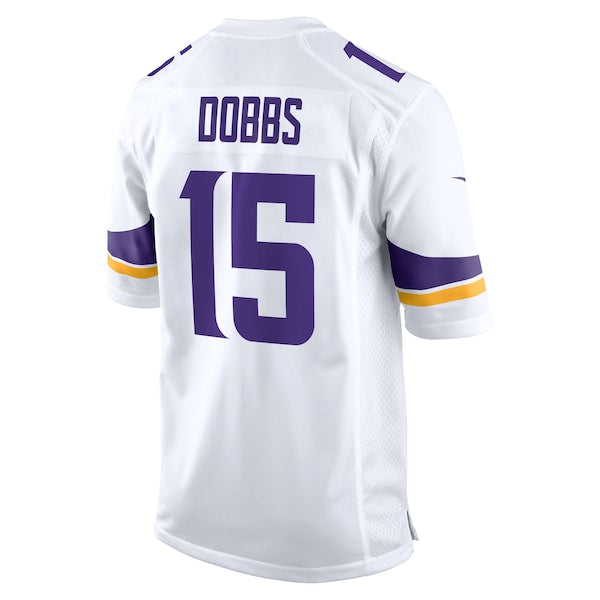 Joshua Dobbs Minnesota Vikings Nike Game Jersey - White - Image 3