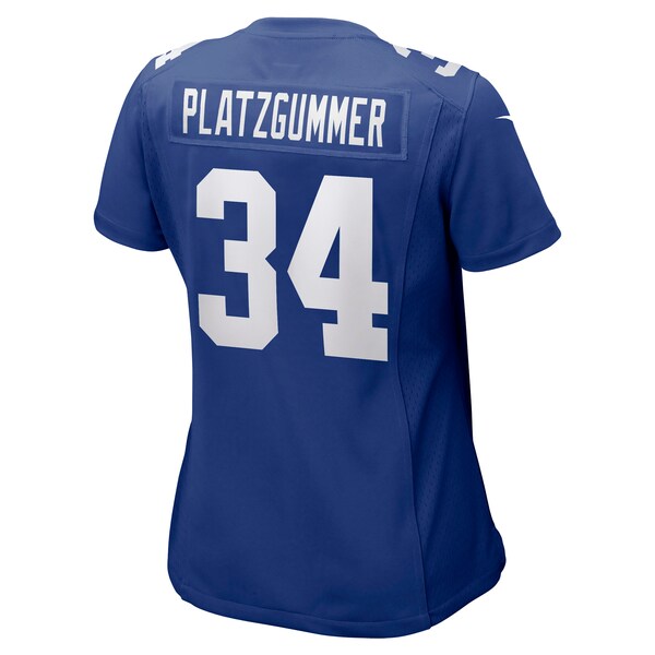 Sandro Platzgummer New York Giants Nike Women's Game Player Jersey - Royal - Image 3