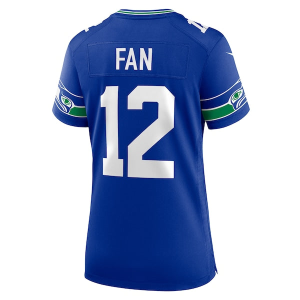 12th Fan Seattle Seahawks Nike Women's Player Jersey - Royal/Navy - Image 4