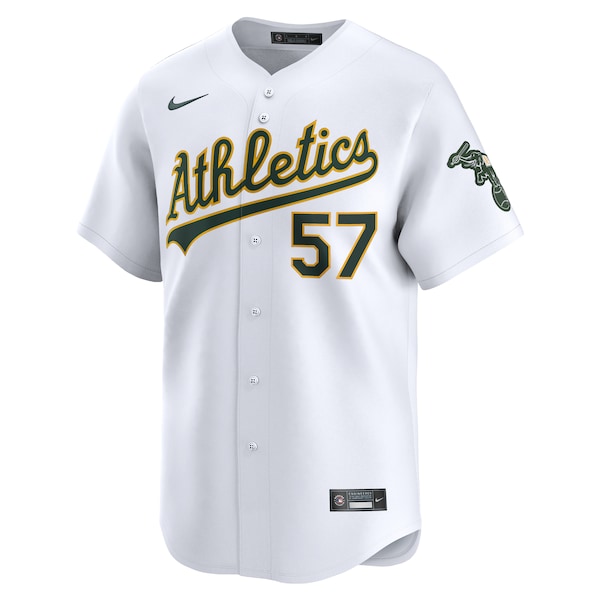 Mason Miller Oakland Athletics Nike Home Limited Player Jersey - White - Image 2