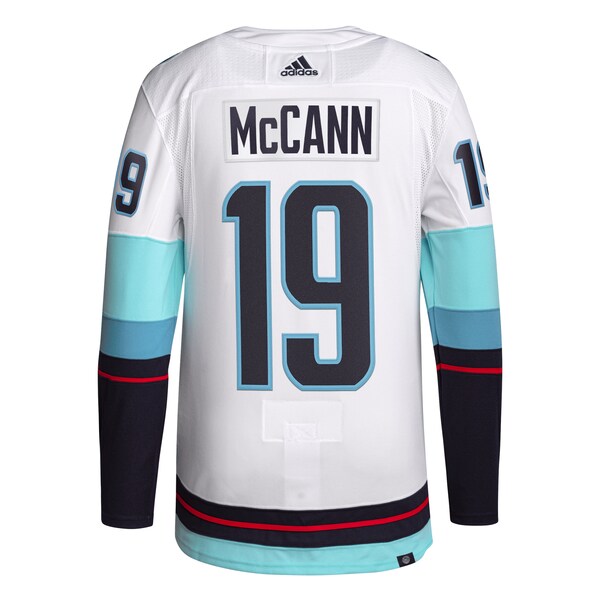 Jared McCann Seattle Kraken adidas Away Authentic Primegreen Player Jersey - White/Navy - Image 4