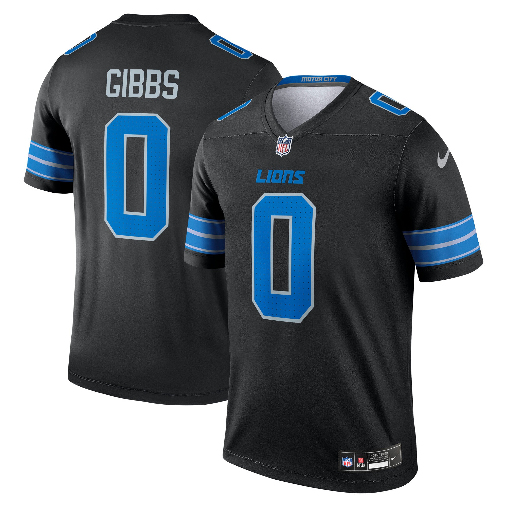 Jahmyr Gibbs Detroit Lions Nike Team Legend Jersey - Blue/Black - Image 5