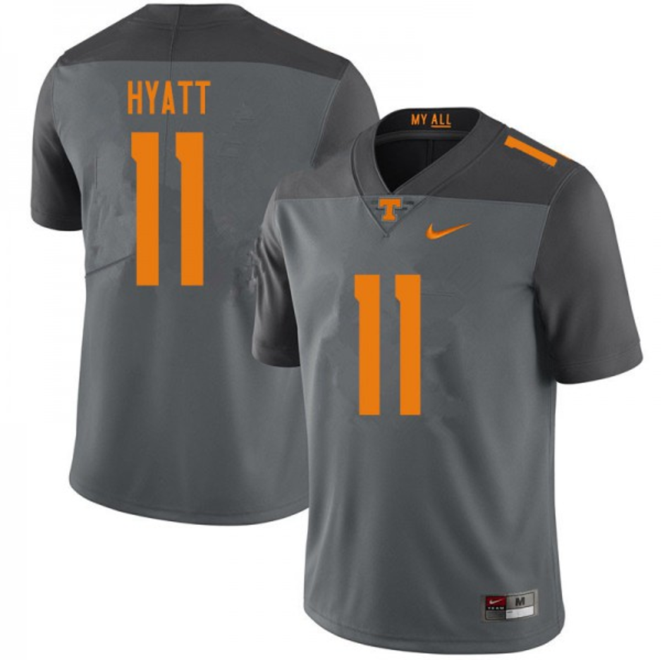Jalin Hyatt Tennessee Volunteers Nike Player Game Jersey - Tennessee?Gray