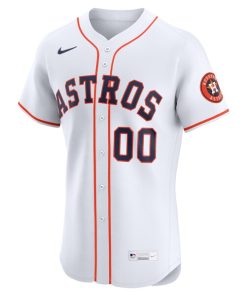 Alternative view of Houston Astros Nike Home Elite Custom Jersey - White