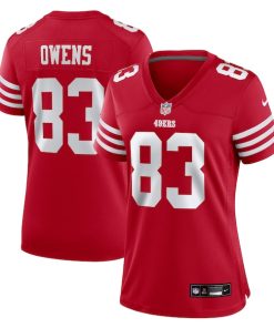 Terique Owens San Francisco 49ers Nike Women's Team Game Jersey -  Scarlet